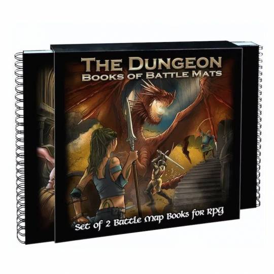 Pack de 2 livres plateau - Dungeon Book of battle mats Loke Battle Mats - 1