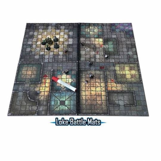 Pack de 2 livres plateau - Dungeon Book of battle mats Loke Battle Mats - 2