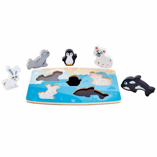 Puzzle Tactile Animaux Polaire - Hape Hape - 2