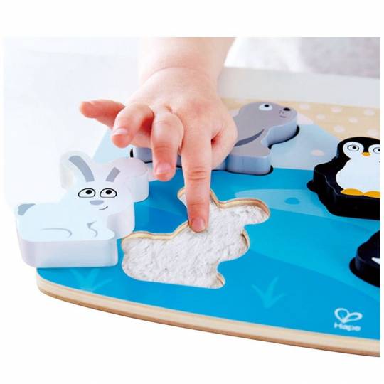Puzzle Tactile Animaux Polaire - Hape Hape - 3