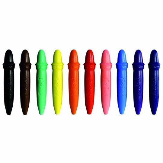 10 Crayons de cire incassables Giotto - 2