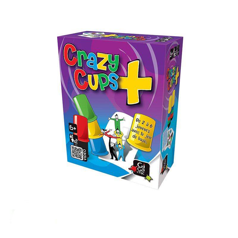 Crazy Cups Plus extension - jeu de société pour enfants - Gigamic