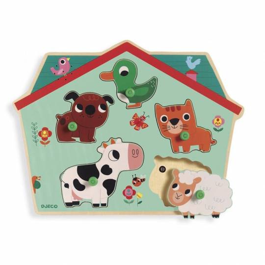 Puzzle sonore Ouaf woof Djeco - 1