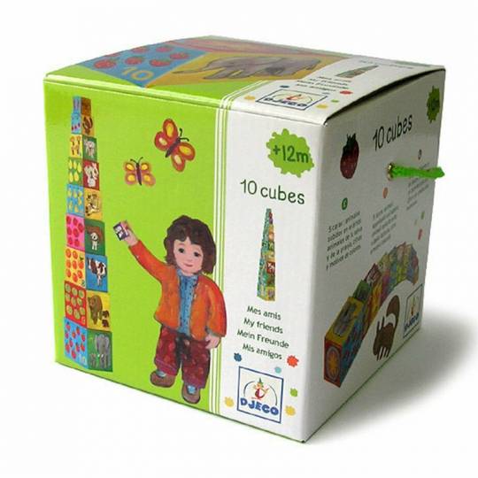 10 Cubes empilables - Mes Amis Djeco - 1