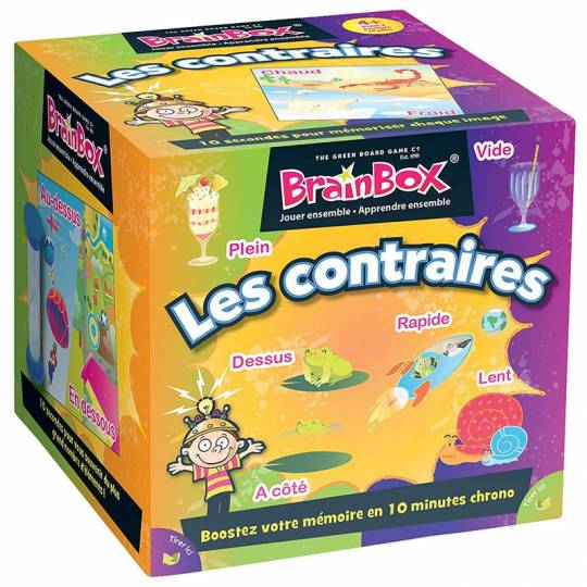 BrainBox : Les Contraires green board games - 1