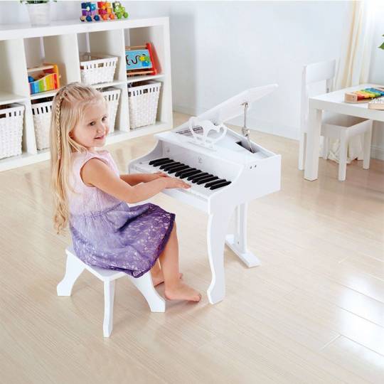 Grand Piano Deluxe blanc électronique Hape - 2
