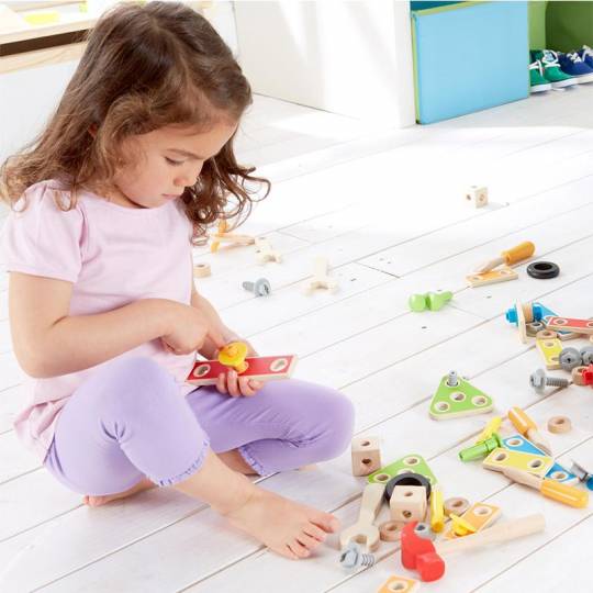 Explorer les jeux de construction, outils d'apprentissage pour enfants de 0  à 36 mois.