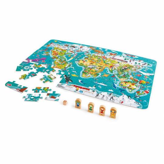 Puzzle et jeu tour du monde - Hape Hape - 3