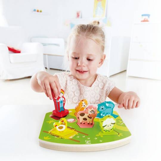 Puzzle Sonore Bruits de la Ferme - Hape Hape - 2