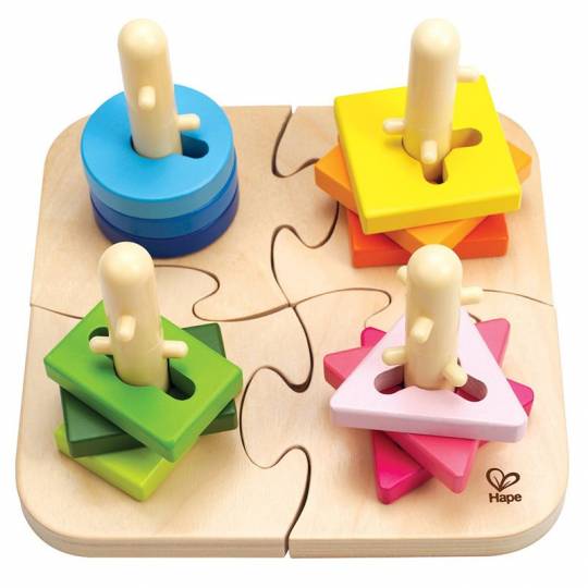 Puzzle à boutons créatifs - Hape Hape - 1