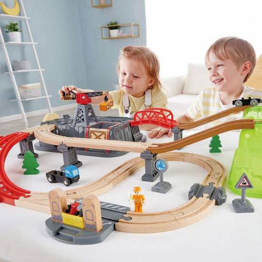 Circuit de train Railway bucket builder - Hape Hape - 3