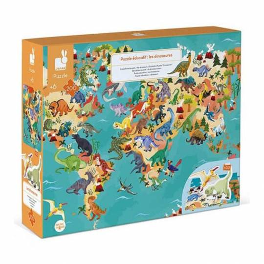 Puzzle Éducatif géant - Les Dinosaures 200 pcs - Janod Janod - 1