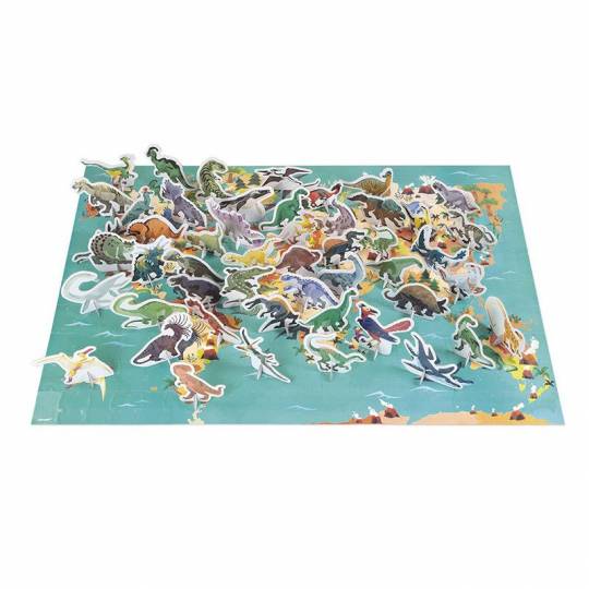 Puzzle Éducatif géant - Les Dinosaures 200 pcs - Janod Janod - 2