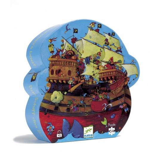 Puzzle Silhouette - Bateau de Barberousse  54 pcs Djeco - 1