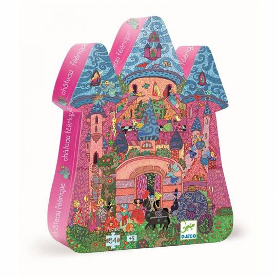 Puzzle Silhouette - Château féerique 54 pcs Djeco - 1