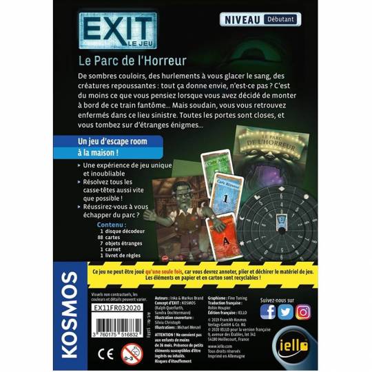 Exit: Le parc de l'horreur iello - 2