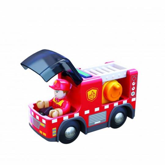 Camion de pompier avec sirène - Hape Hape - 1