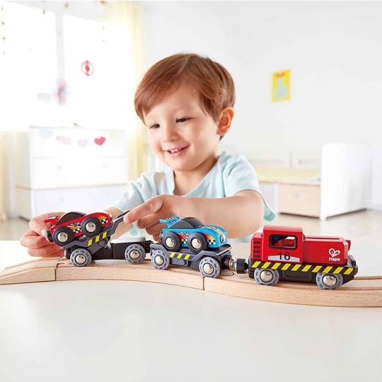 Transporteur de voitures de course - Hape Hape - 3