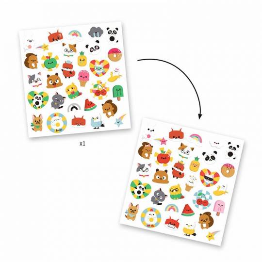 30 Stickers Emoji Djeco - 2
