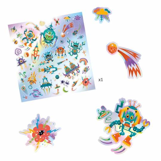 30 Stickers Intergalactic Djeco - 2