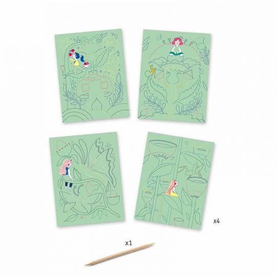 Cartes à Gratter Le jardin fabuleux Djeco - 2