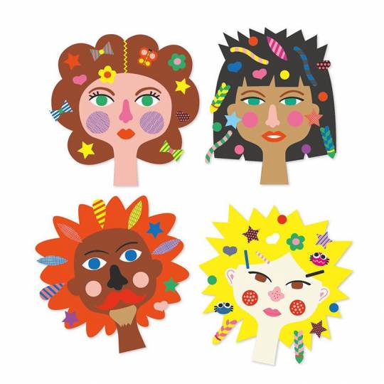 Stickers des Petits à découper - Coiffeur Djeco - 2