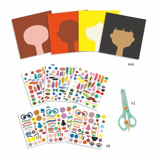 Stickers des Petits à découper - Coiffeur Djeco - 3