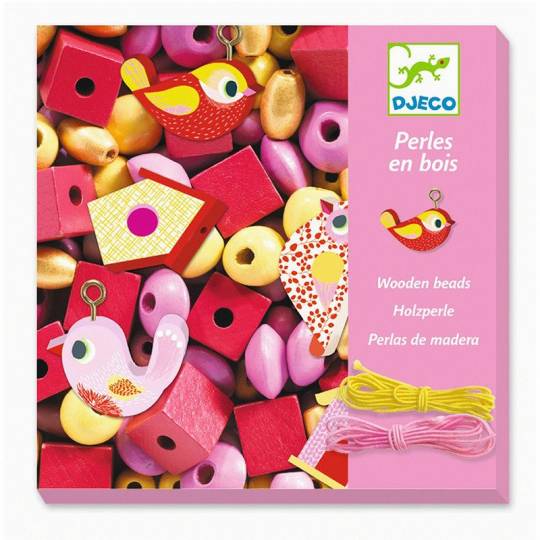 Perles en bois Oiseaux - Djeco Djeco - 1