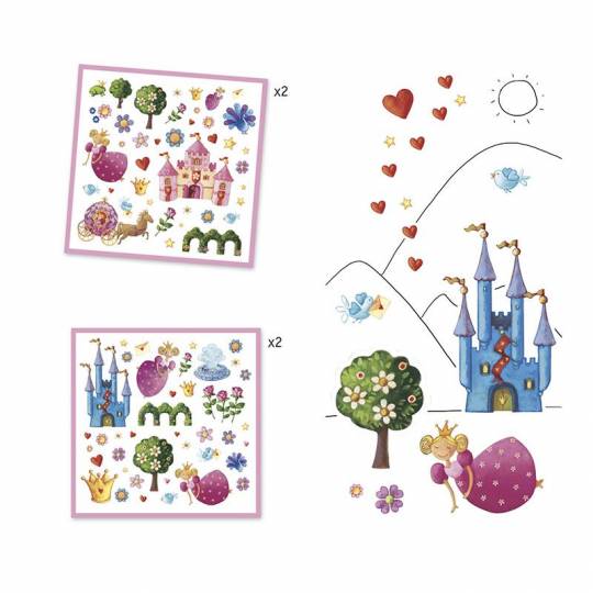 160 Stickers Princesse Marguerite Djeco - 2