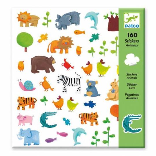 160 Stickers Animaux Djeco - 1