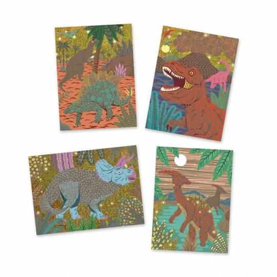 Cartes à Gratter Le règne des dinosaures Djeco - 2