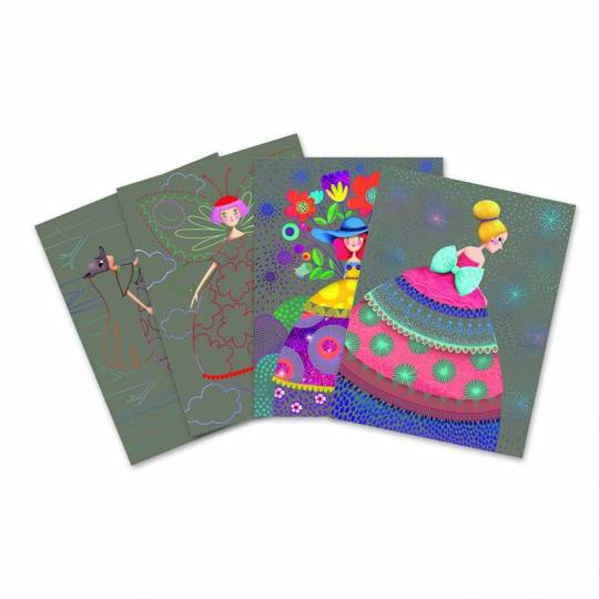 Cartes à Gratter Le bal des coquettes Djeco - 2