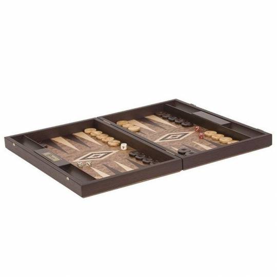 Backgammon Uber - Coffret pliant en Noyer avec rangements Uber Games - 1