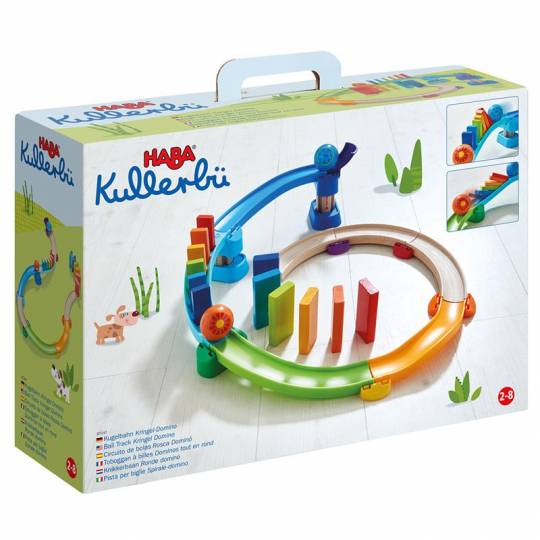 Kullerbü - Toboggan à billes Dominos tout en rond Haba - 4