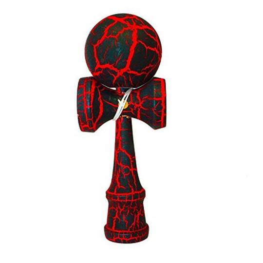 Kendama Crackle Rouge - Boule 6 cm Loisirs Nouveaux - 1