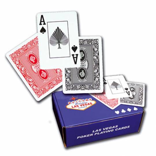 Jeu 54 cartes Poker - 100% Plastique Loisirs Nouveaux - 1
