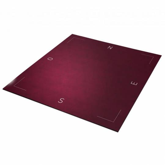 Tapis Bridge Coeur de Pique Excellence Bordeaux 78 X 78 cm Excellence - 1