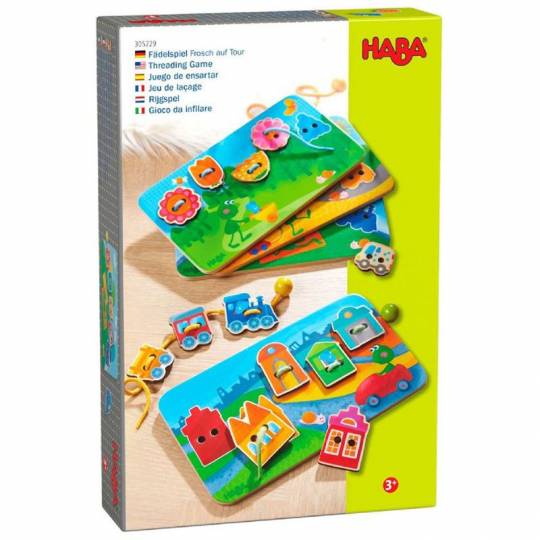 Jeu de laçage Grenouille en balade Haba - 1