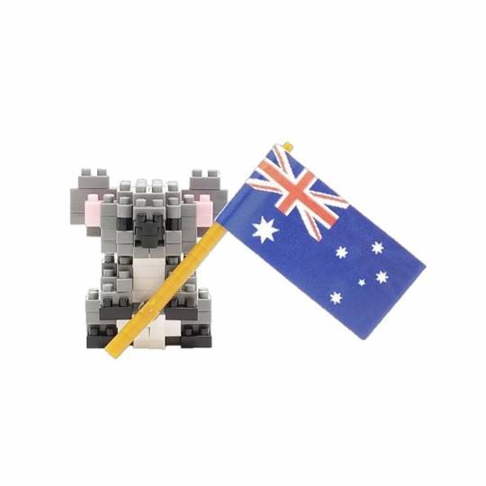 Koala avec drapeau australien - Mini series NANOBLOCK NANOBLOCK - 2