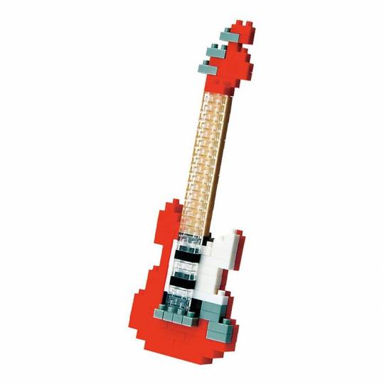 Guitare électrique rouge - Mini series NANOBLOCK NANOBLOCK - 1