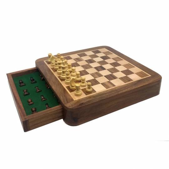 Échiquier tiroir 25 cm - Wilson Chopra Chess - 1