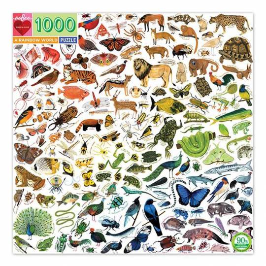 Puzzle A Rainbow world - 1000 pcs Eeboo - 2