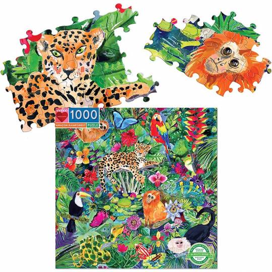 Puzzle Amazon Rainforest - 1000 pcs Eeboo - 1