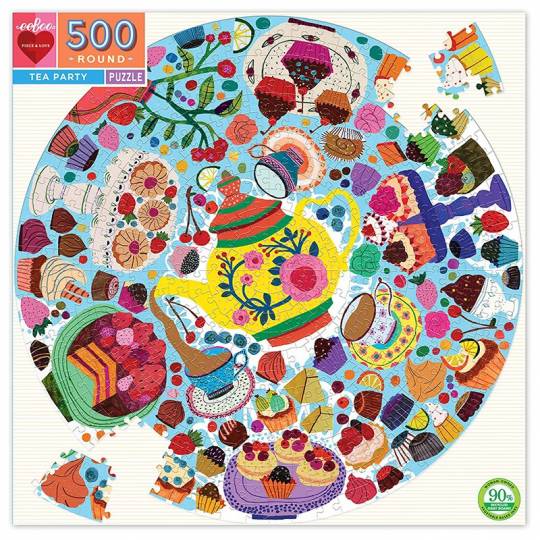 Puzzle Tea party - 500 pcs Eeboo - 1