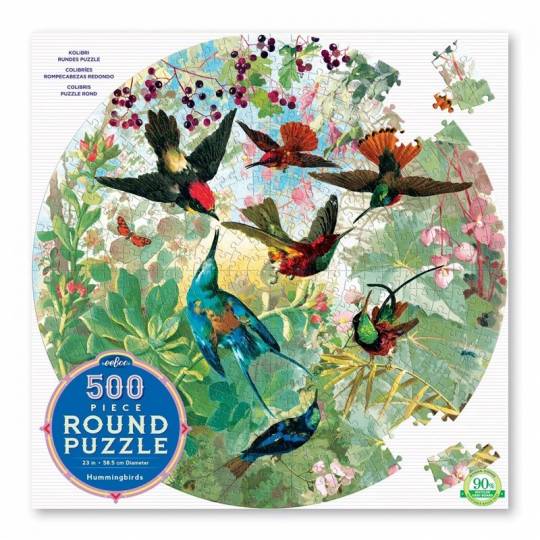 Puzzle Hummingbirds - Colibris 500 pcs Eeboo - 1