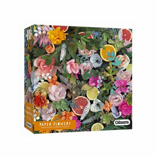 Puzzle Gibsons Paper Flowers - 1000 pcs Gibsons - 1