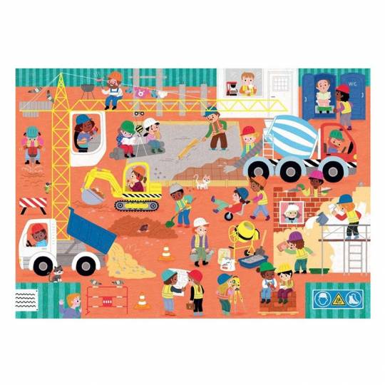 Puzzle bois - Le chantier - 24 pcs Puzzle Michèle Wilson - 2