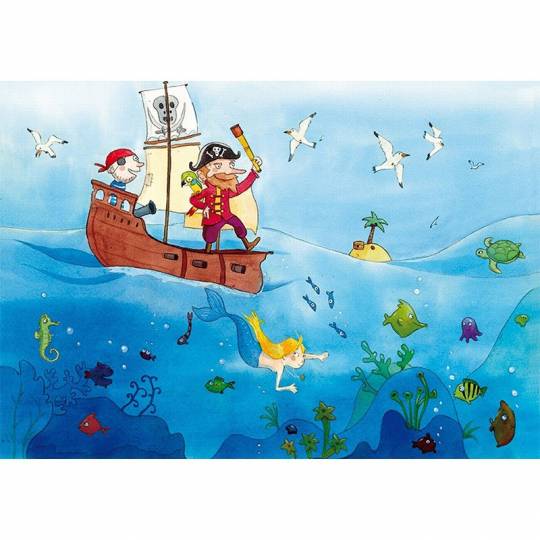 Puzzle bois - Les pirates - 24 pcs Puzzle Michèle Wilson - 2