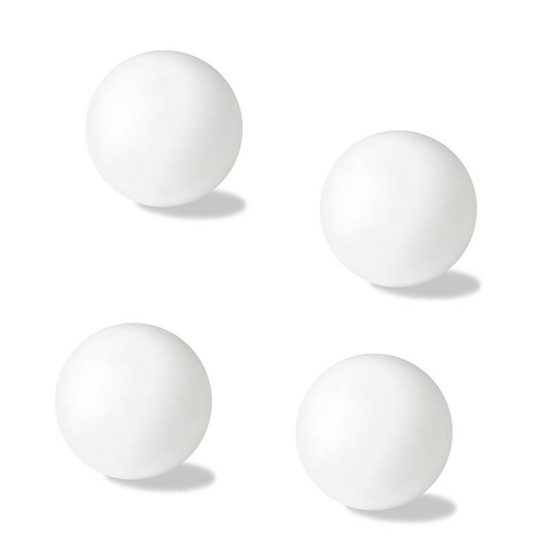 4 balles plastique 34 mm ( 15 gr) - Loisirs Nouveaux - BCD JEUX