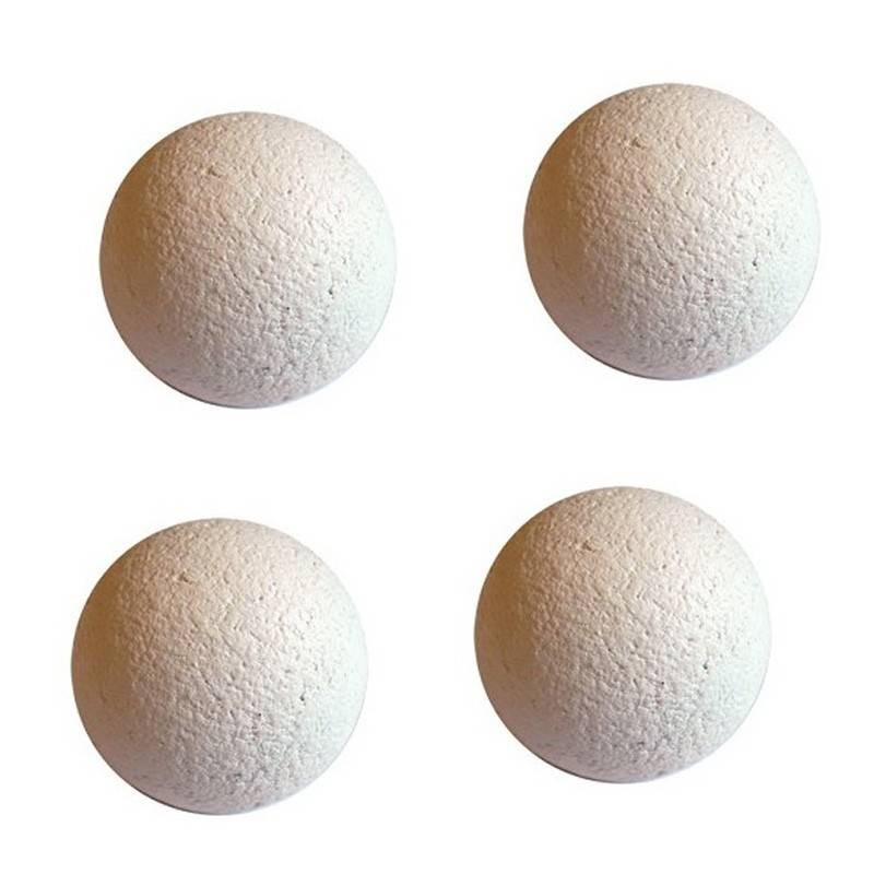 4 balles blanches 35mm - Balles babyfoot - boutique BCD JEUX